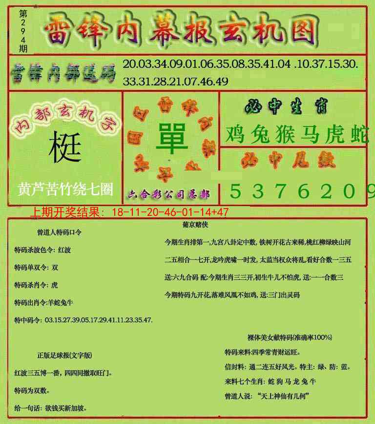 294期雷锋玄机报[图]