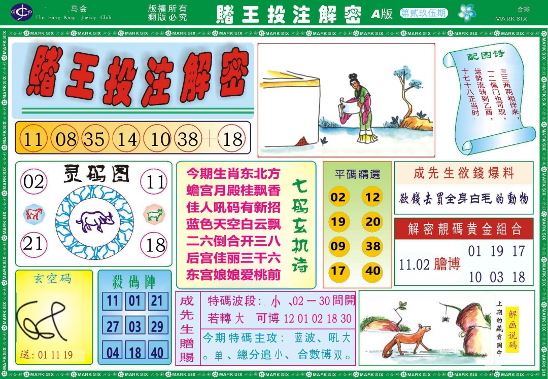 295期赌王投注解密[图]
