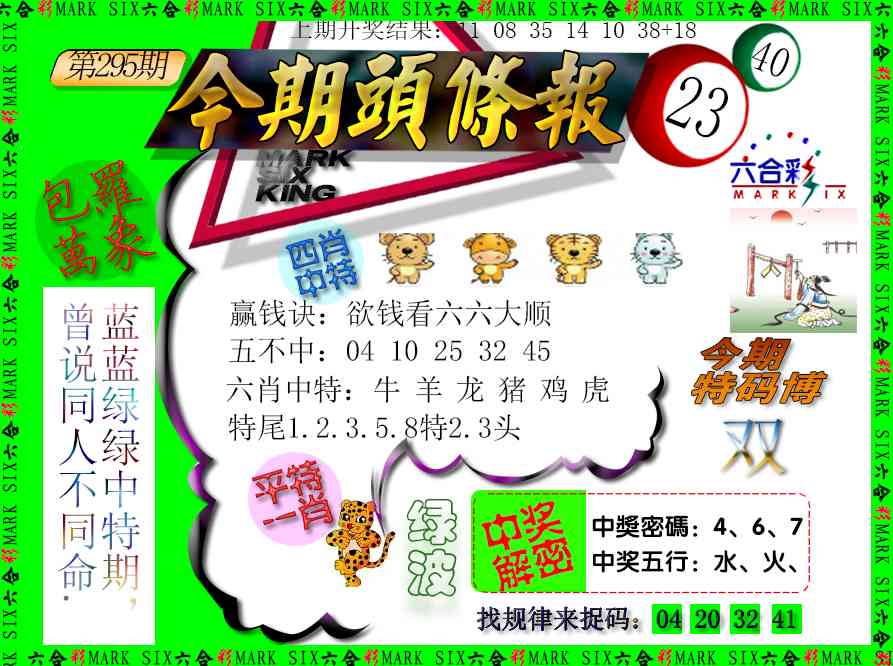 295期今期头条报[图]