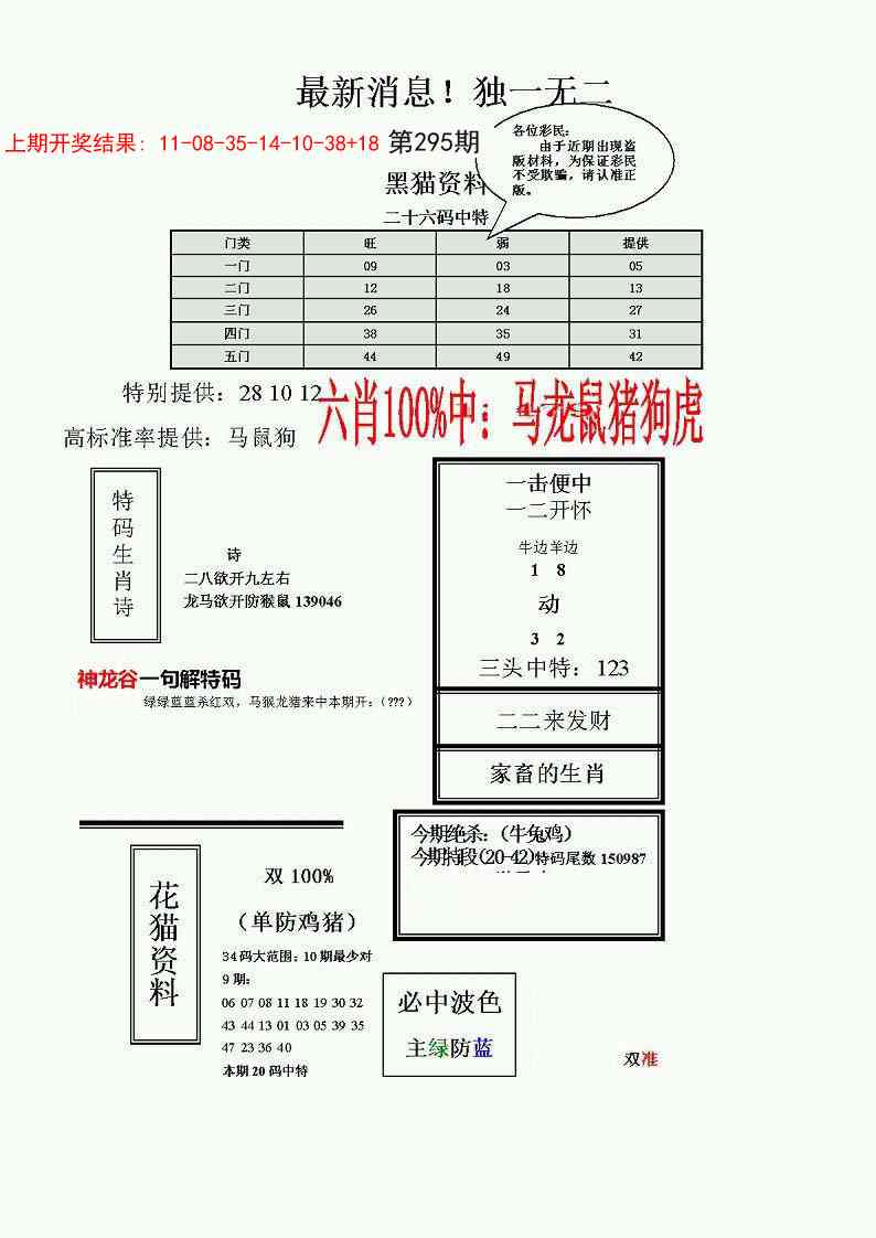 295期独一无二(正)[图]