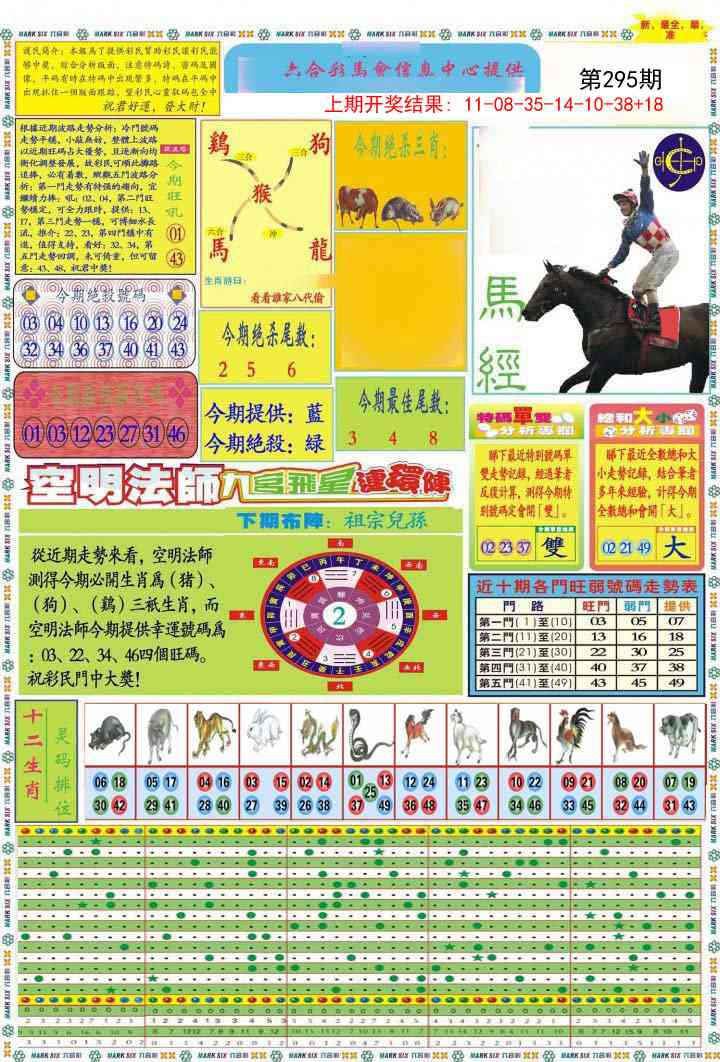 295期九龍马经A(推荐)[图]