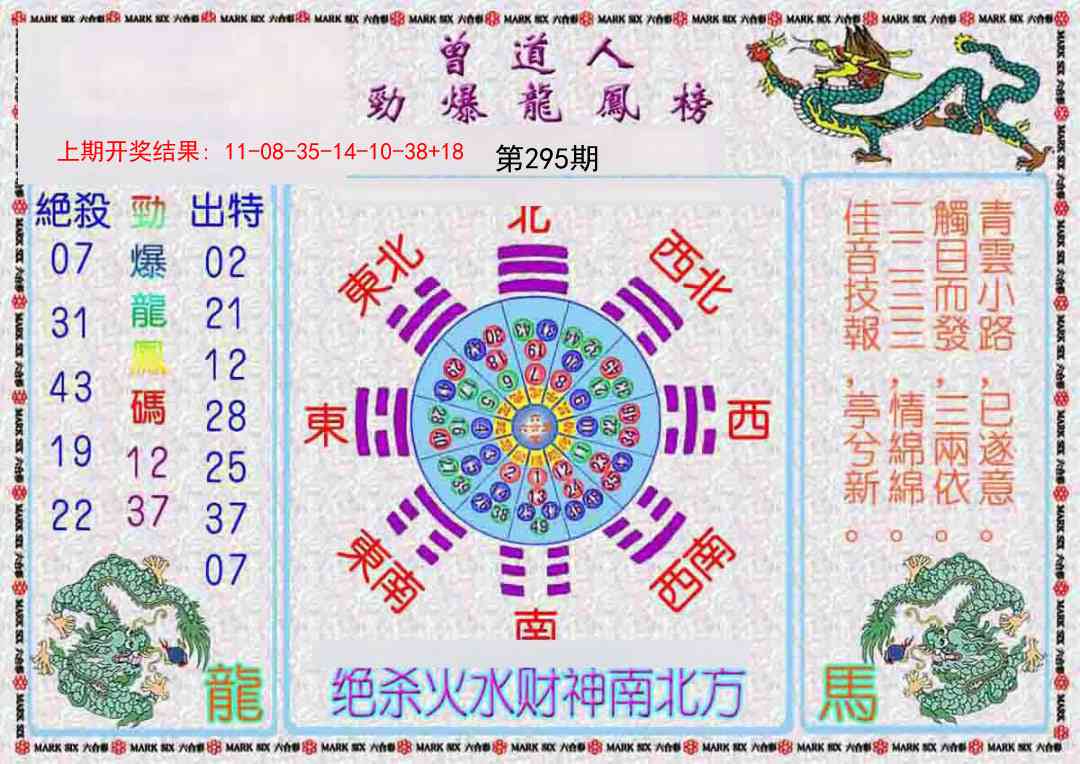295期曾道人劲爆龙凤榜[图]