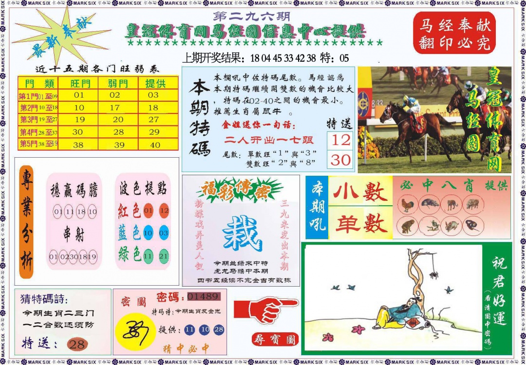 296期体育网马经图[图]