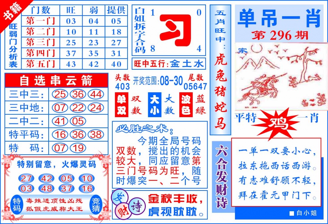 296期澳门单吊一肖[图]