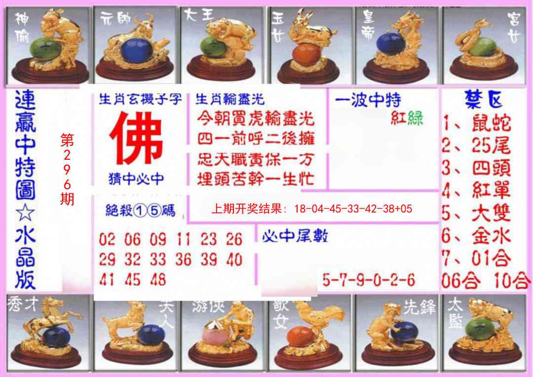 296期连赢中特图（水晶版）[图]
