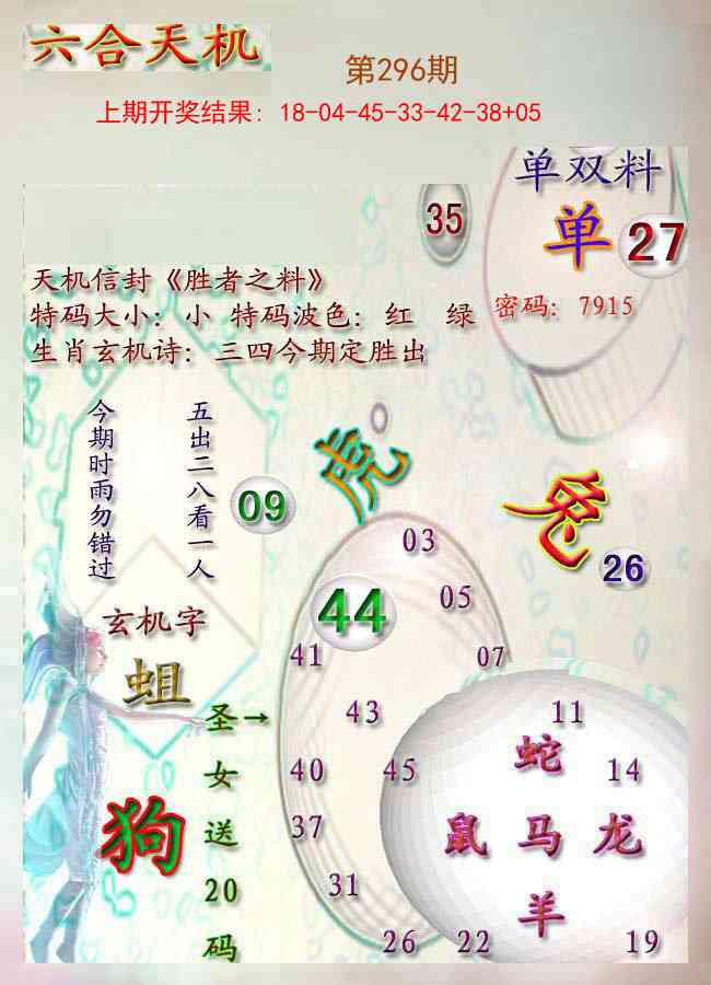 296期天机报[图]