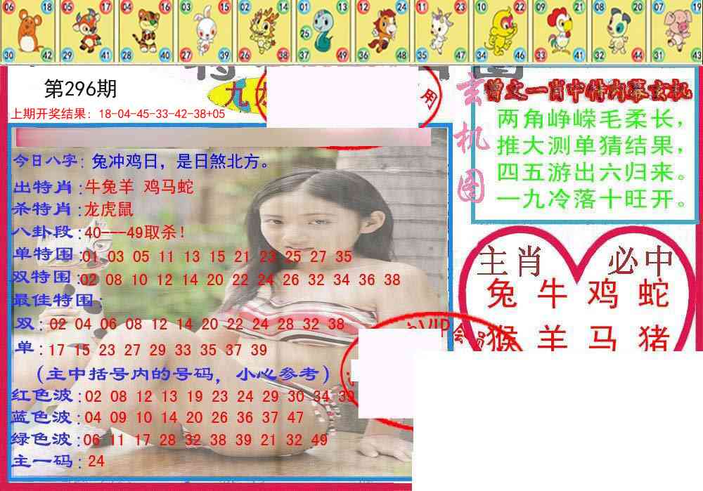 296期特码生肖图[图]