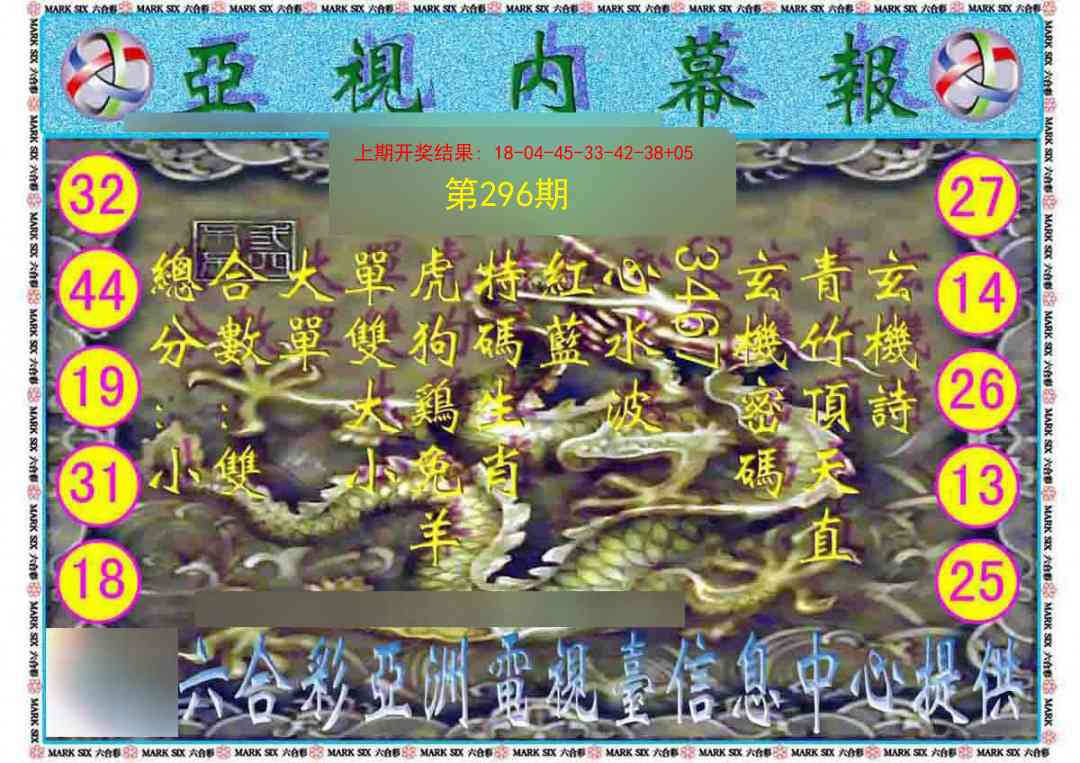 296期亚视内幕报[图]