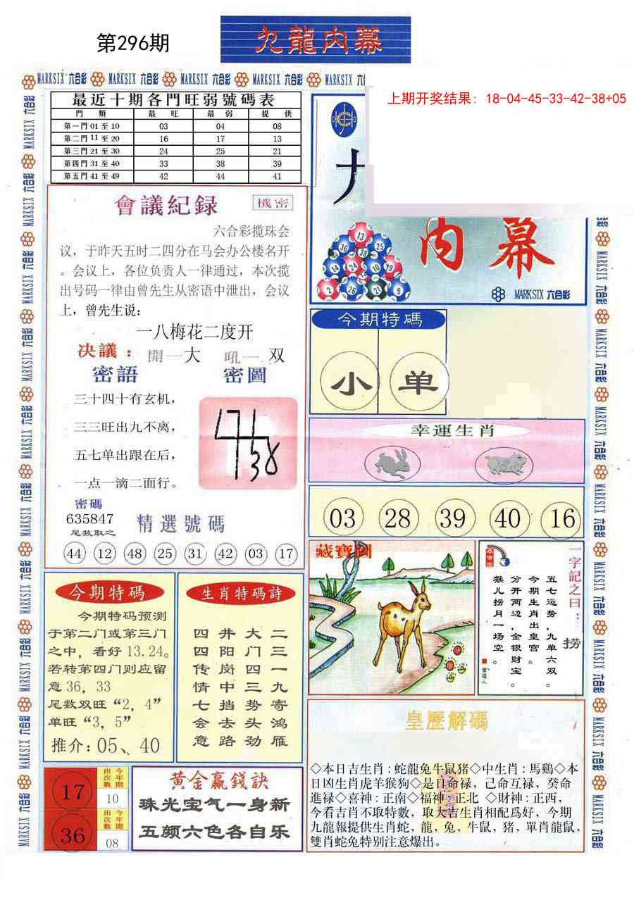 296期(新版)九龙内幕A[图]