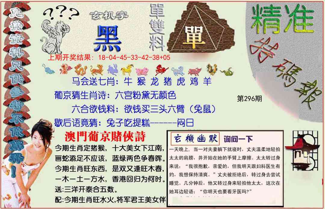 296期精准<特碼報>[图]