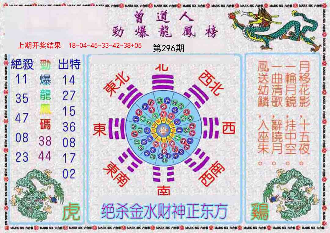 296期曾道人劲爆龙凤榜[图]