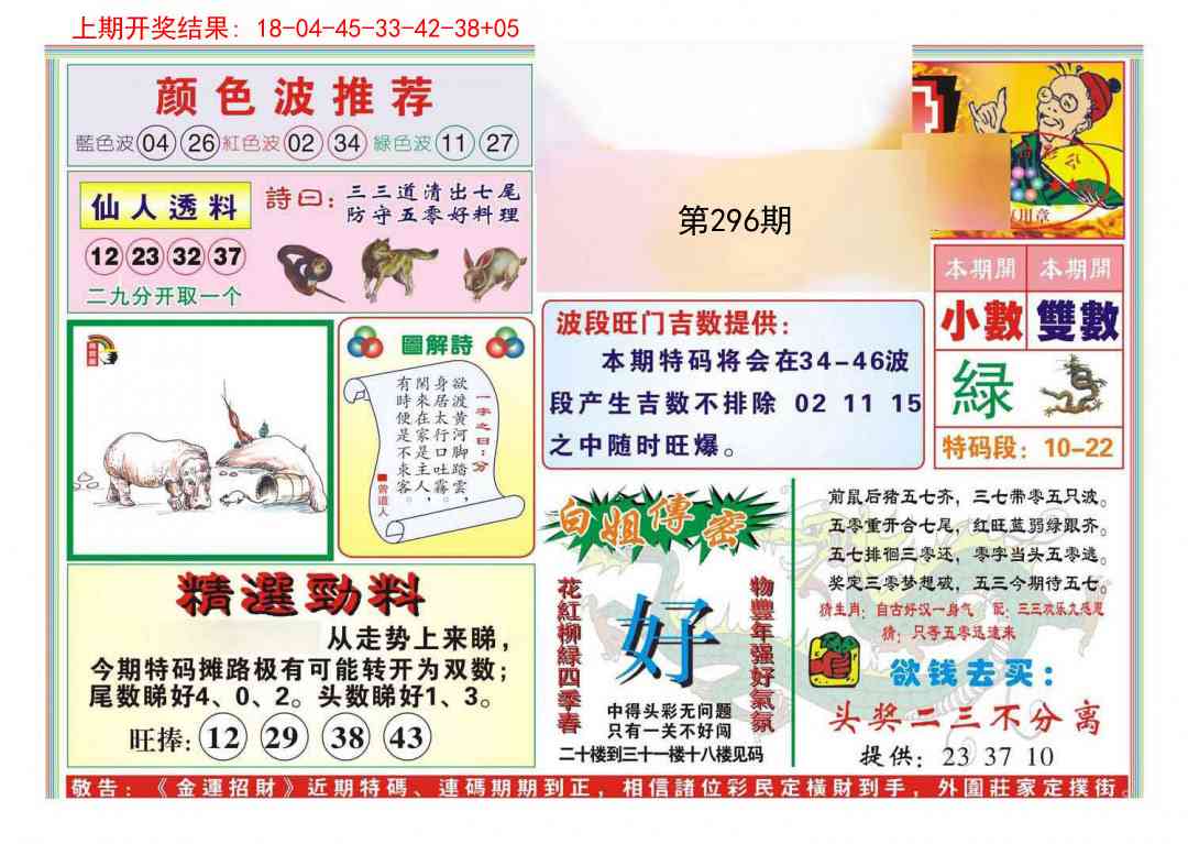 296期金运招财[图]