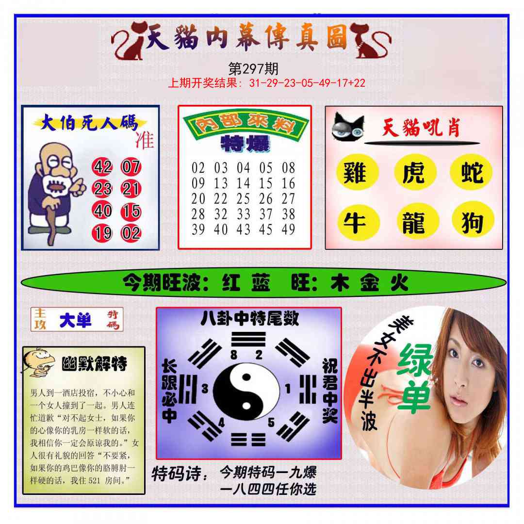 297期内幕传真图[图]