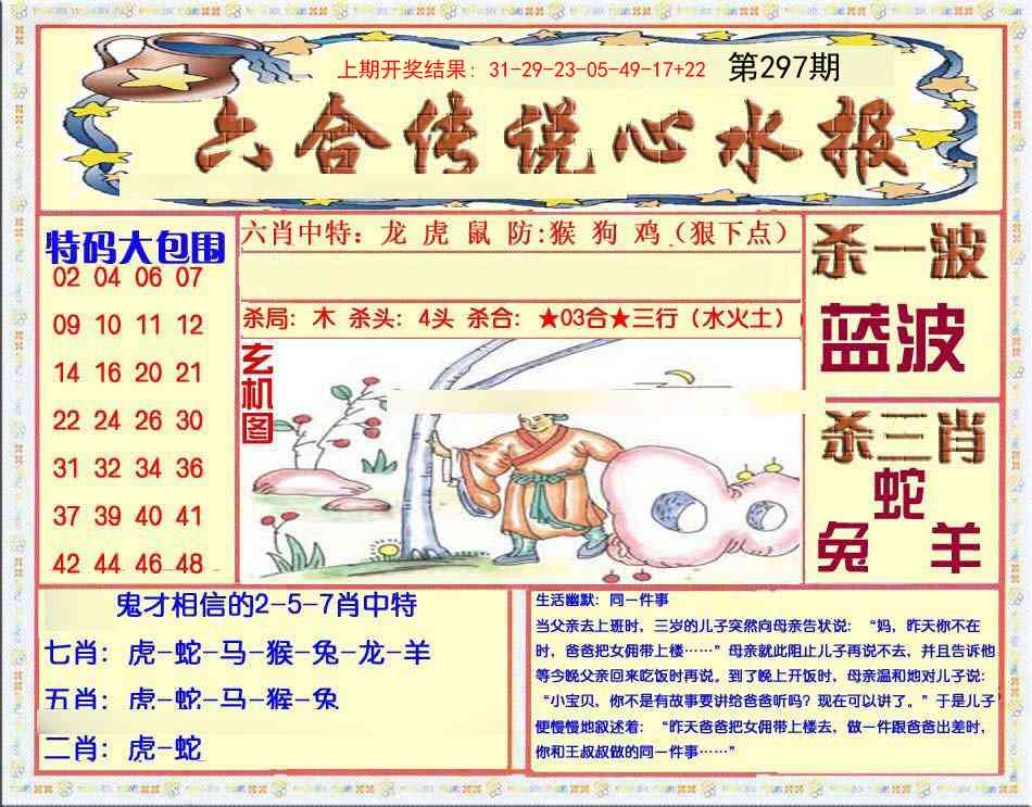 297期六合传说(心水版)[图]