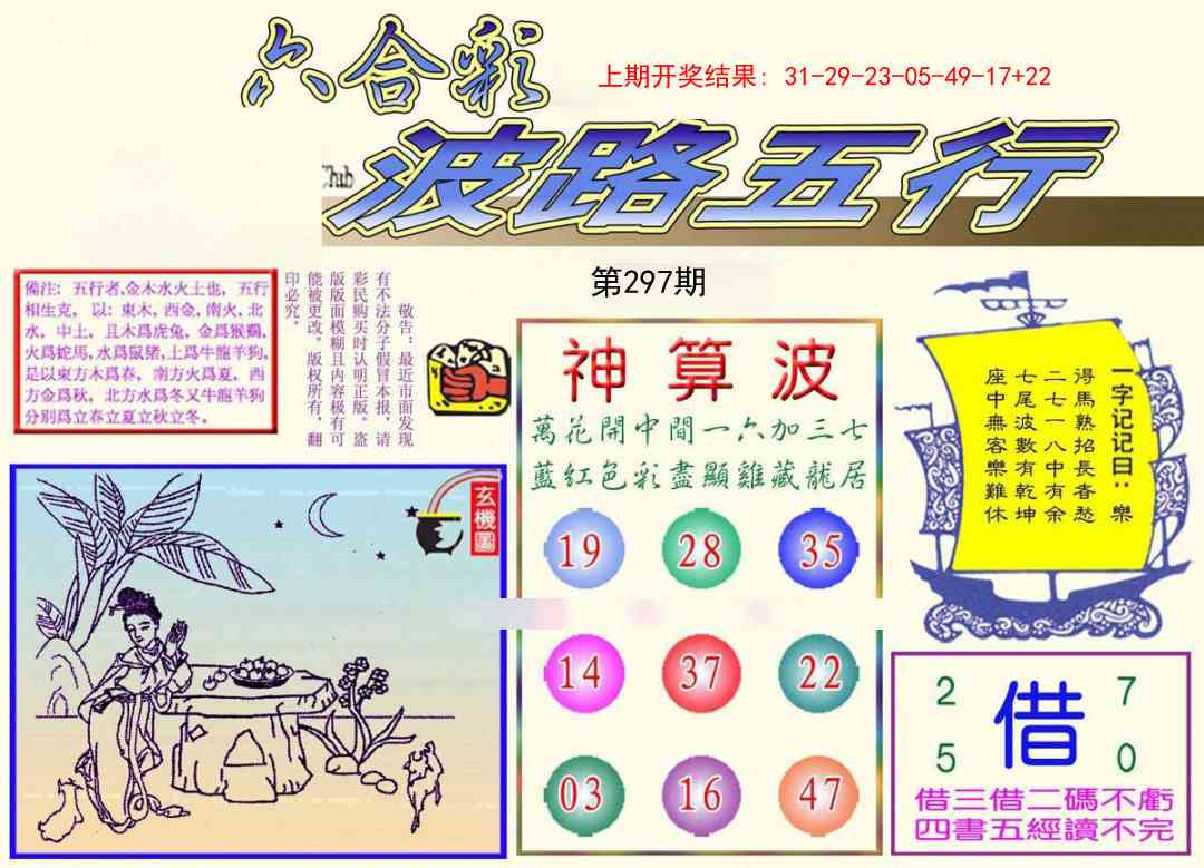297期波路五行[图]