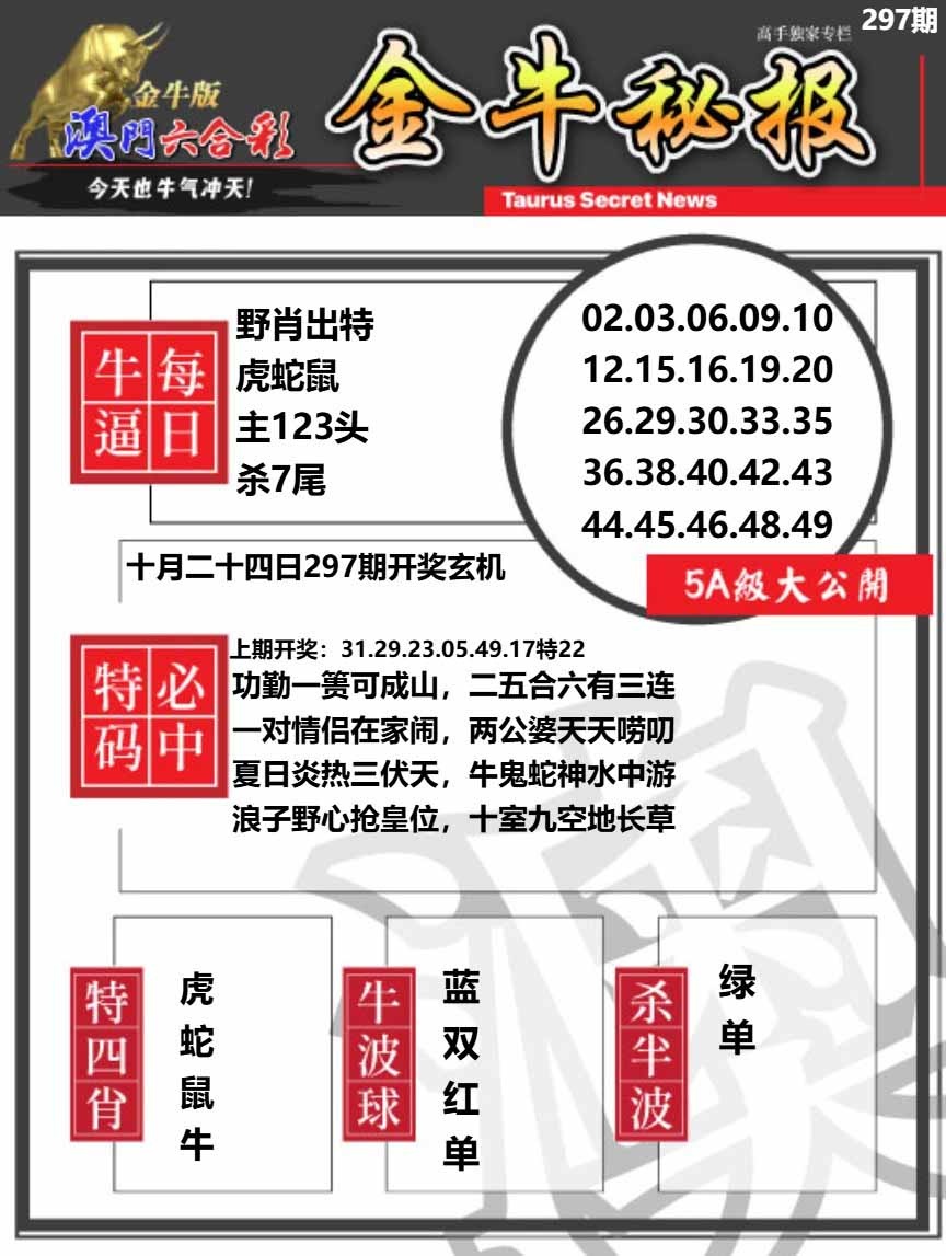 297期金牛秘报A[图]