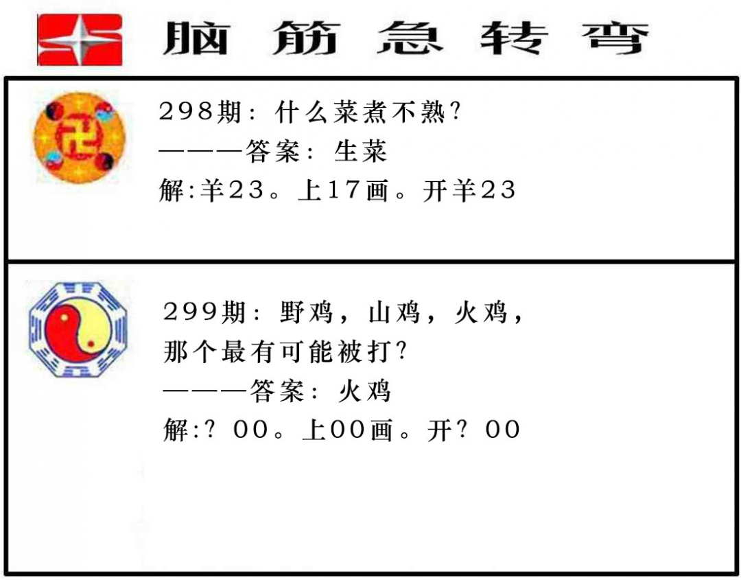 299期脑筋急转弯[图]