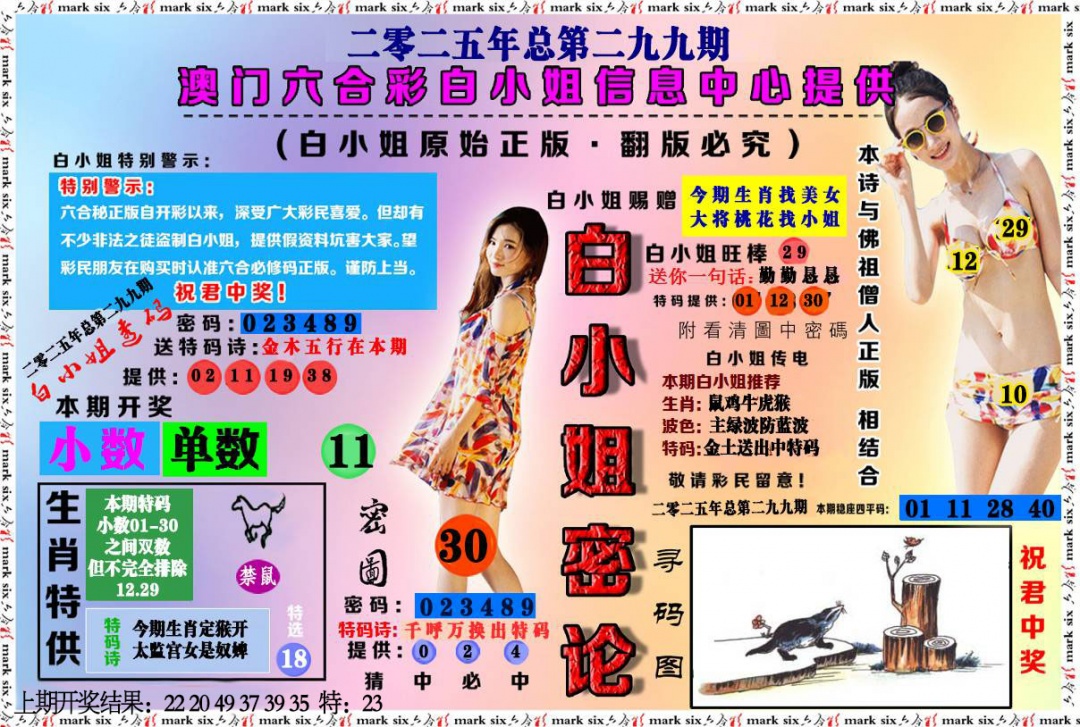 299期白小姐密论[图]