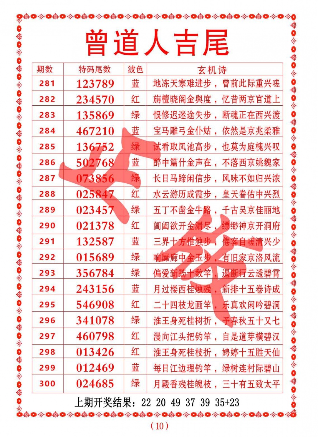 299期曾道人吉尾[图]