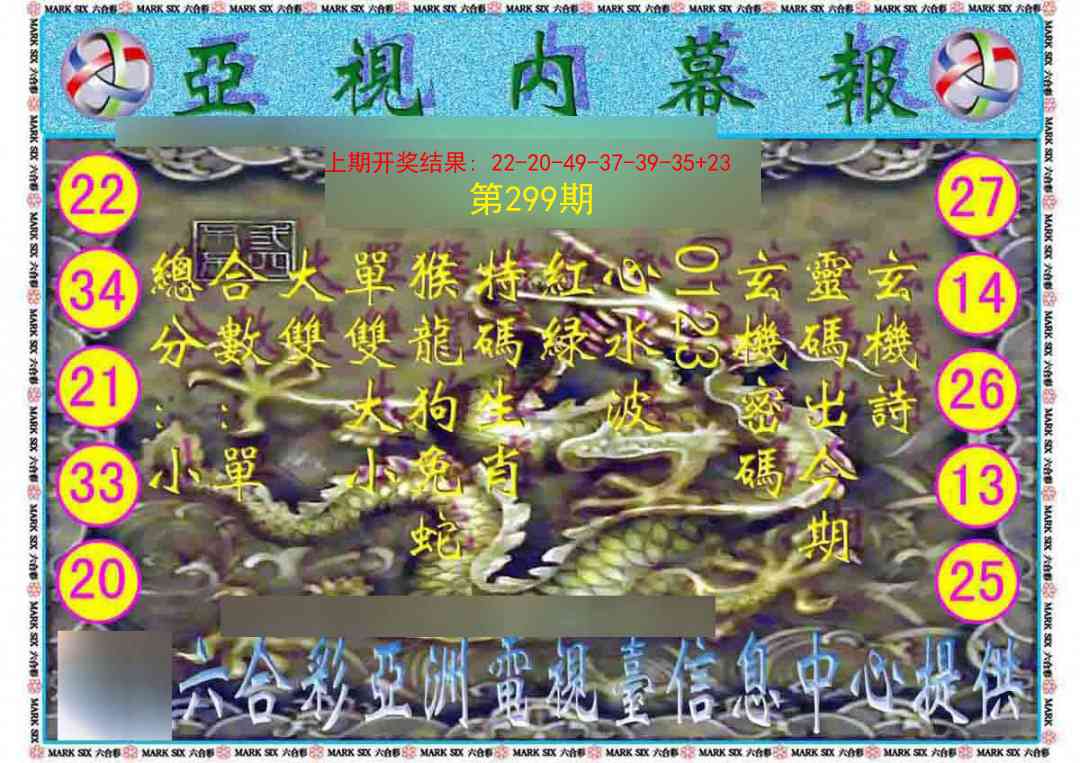 299期亚视内幕报[图]