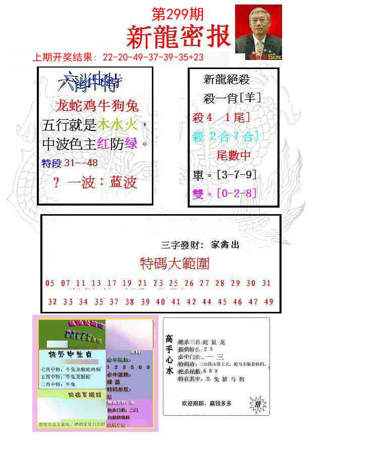 299期新龙密报[图]