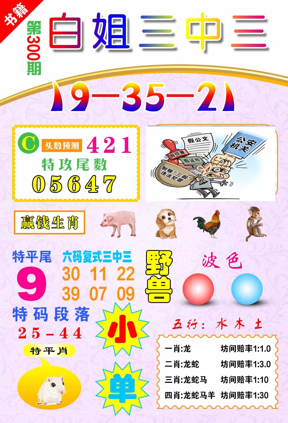 300期澳门白姐锦囊[图]