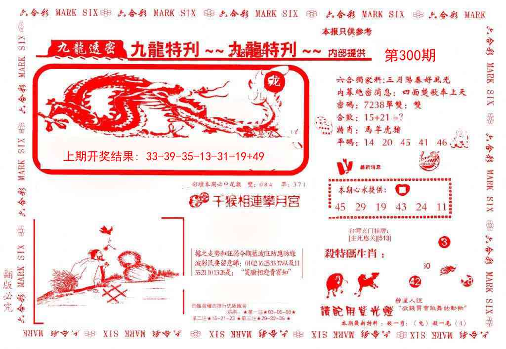300期九龙特新刊[图]