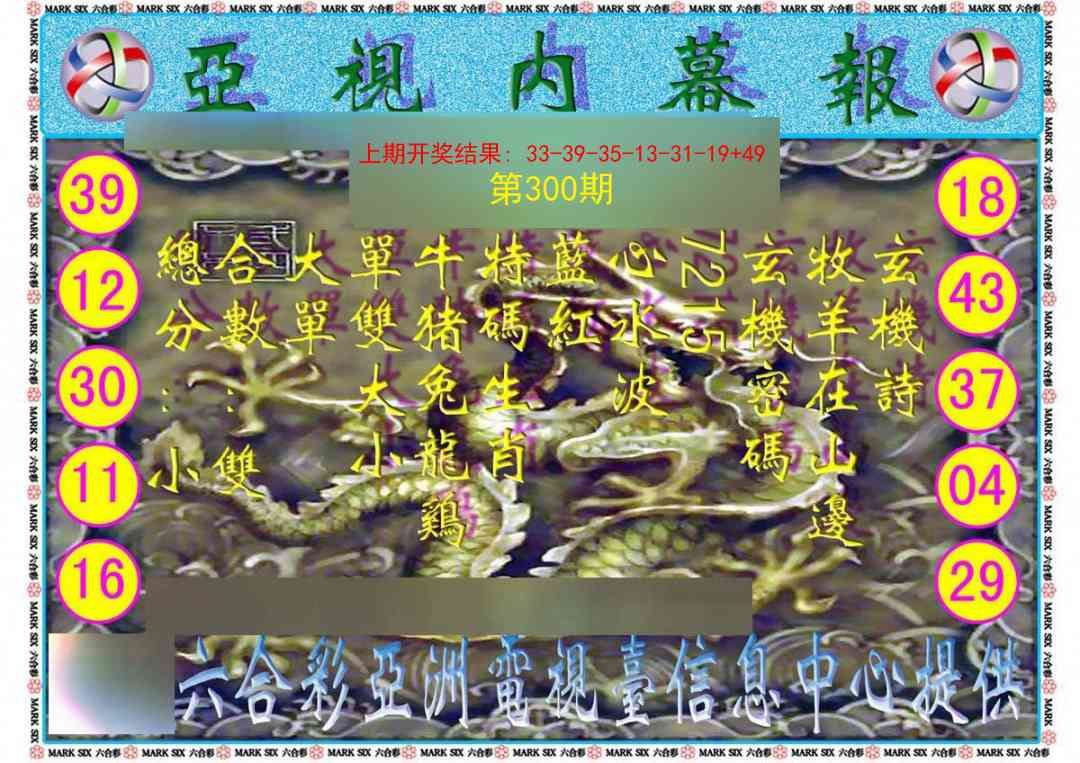 300期亚视内幕报[图]