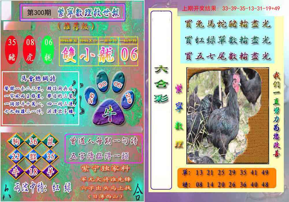 300期数理救世报[图]