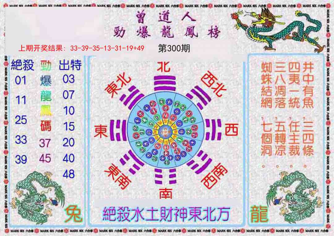300期曾道人劲爆龙凤榜[图]