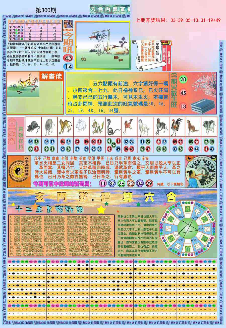 300期(新版)内部玄机A[图]