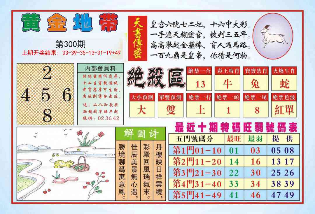300期黄金地带[图]