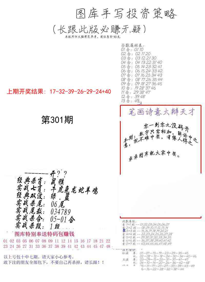 301期手写投资策略[图]