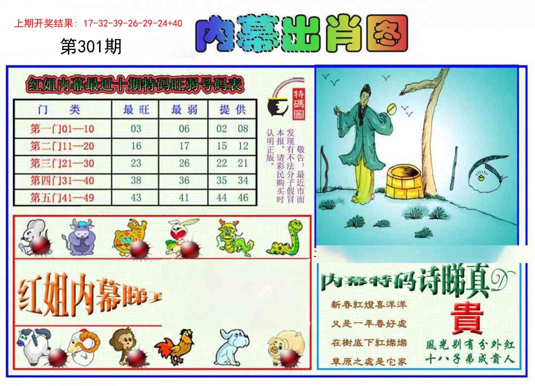 301期红姐内幕出肖[图]