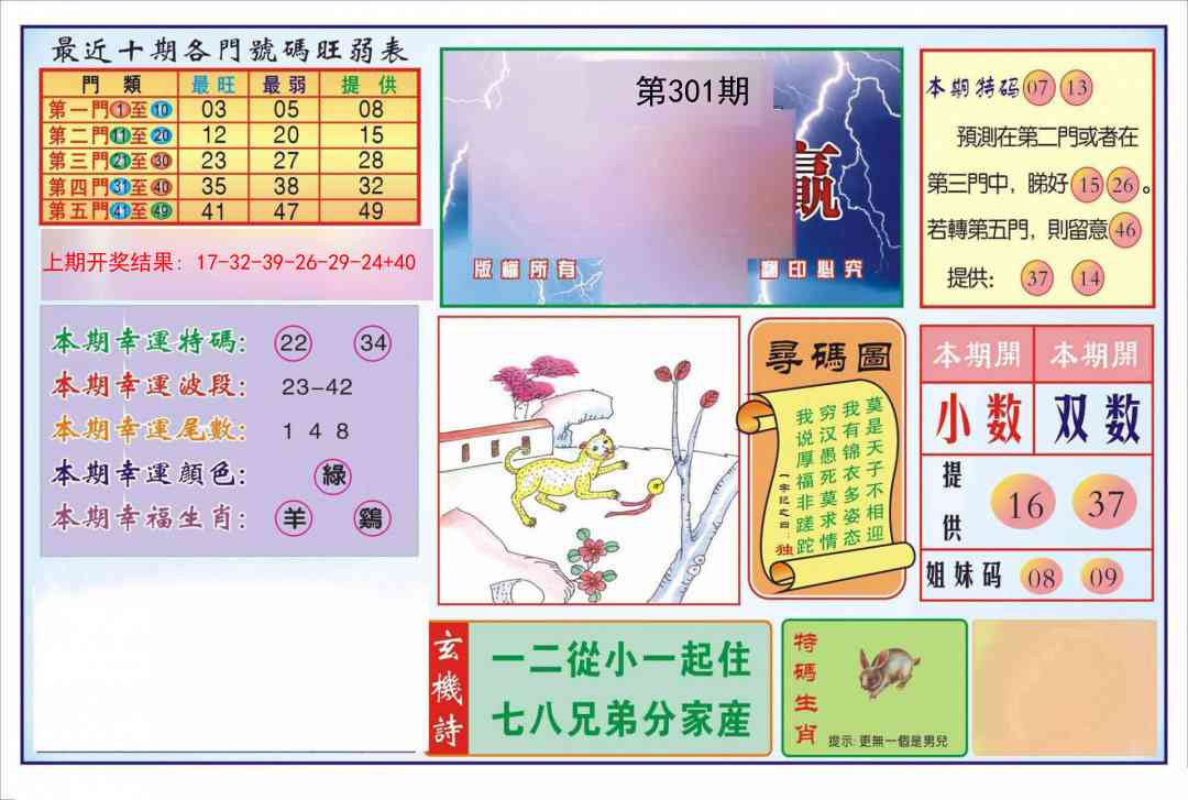 301期逢赌必羸[图]