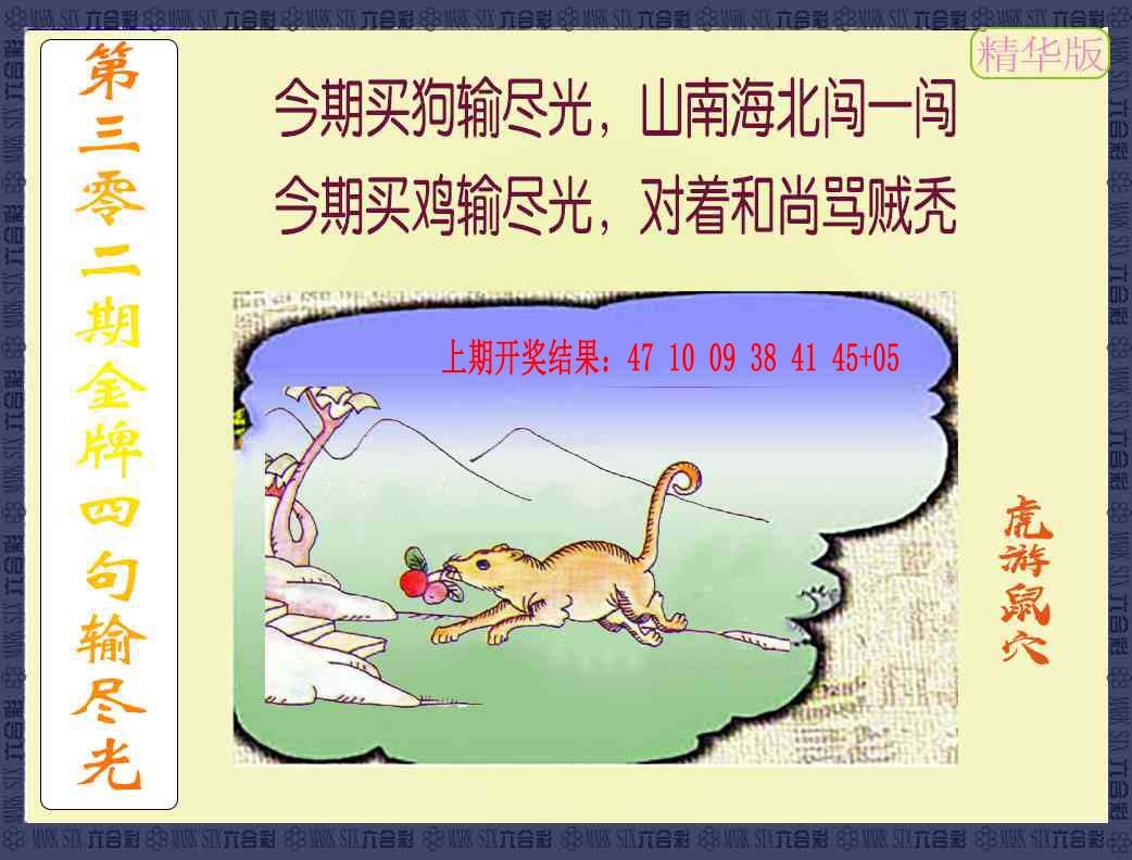 302期金牌四句输尽光[图]