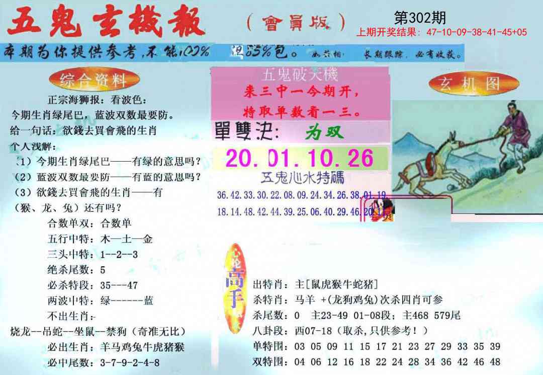 302期新五鬼玄机[图]