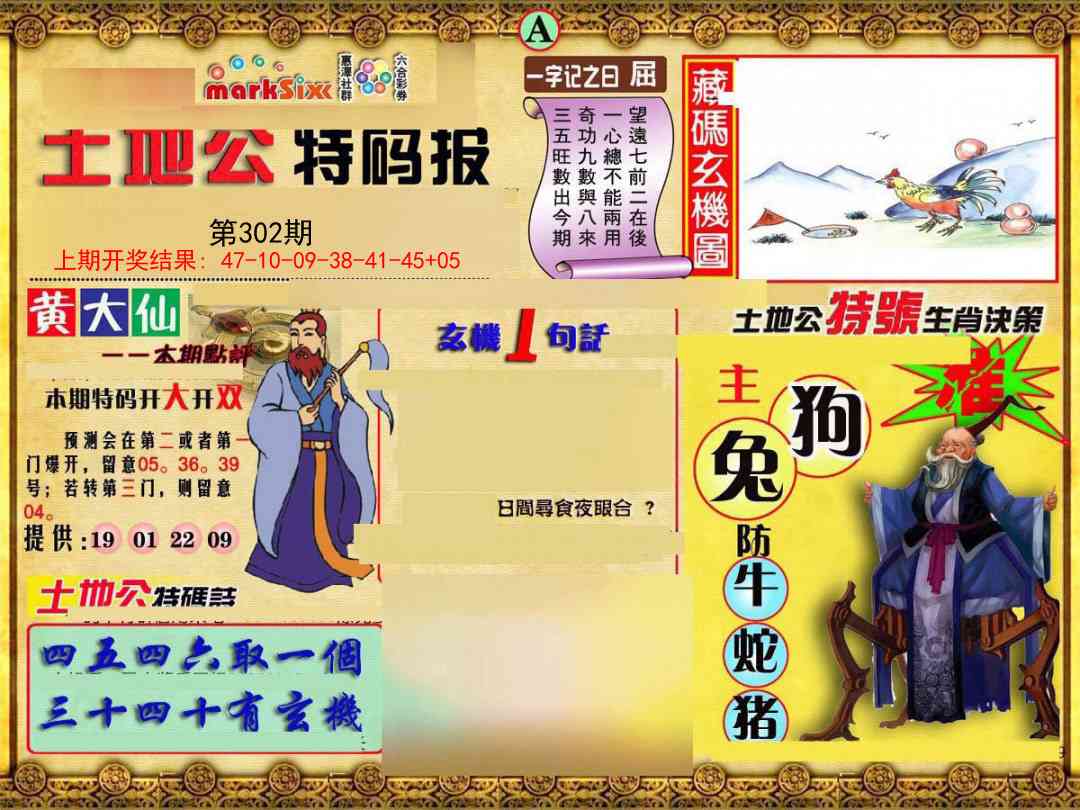 302期土地公特码报A[图]