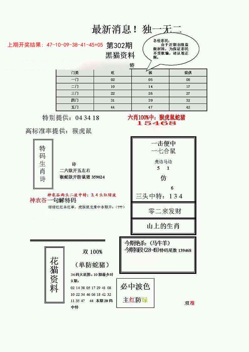 302期独一无二(正)[图]