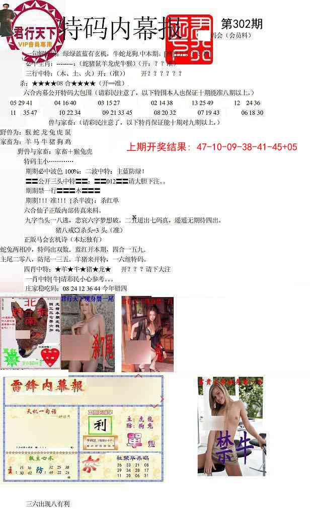 302期特码内幕报[图]