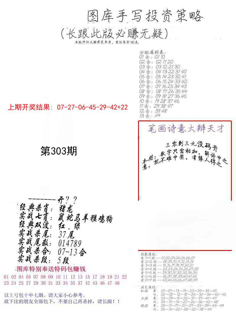303期手写投资策略[图]