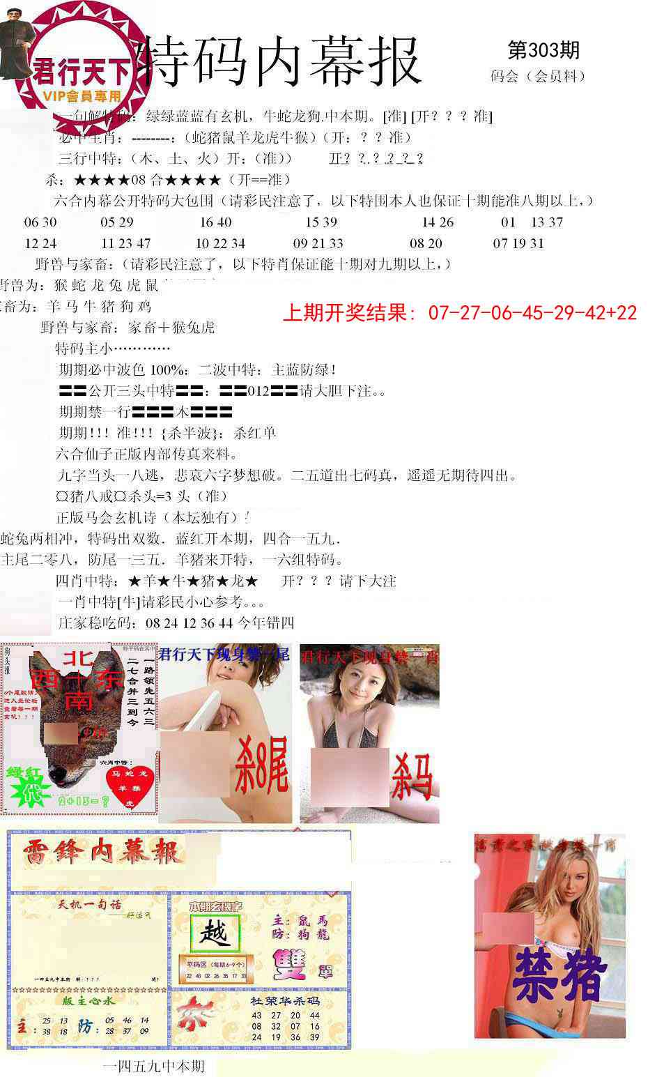 303期特码内幕报[图]