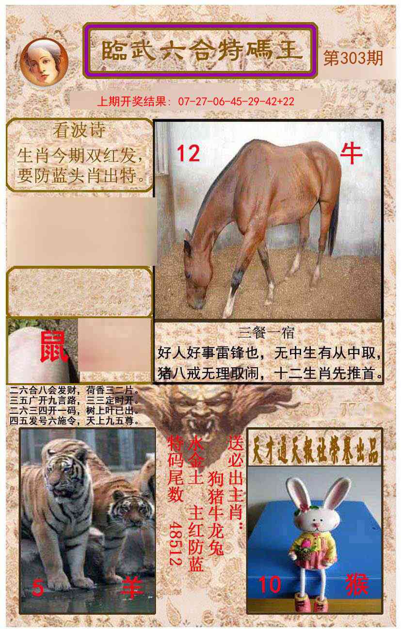 303期临武六合特码王[图]