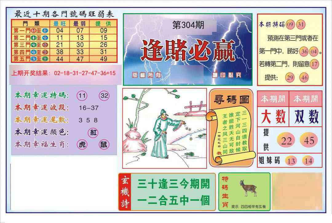 304期逢赌必羸[图]
