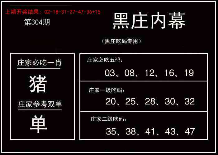 304期黑庄内幕[图]