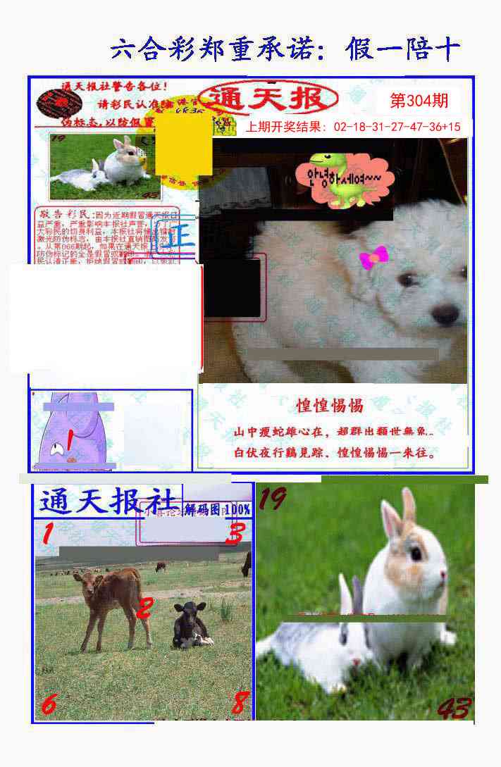 304期假一陪十通天报[图]