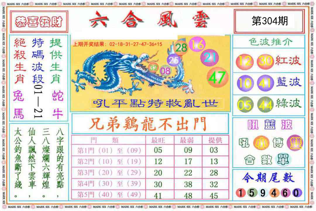 304期六合风云《另版》[图]