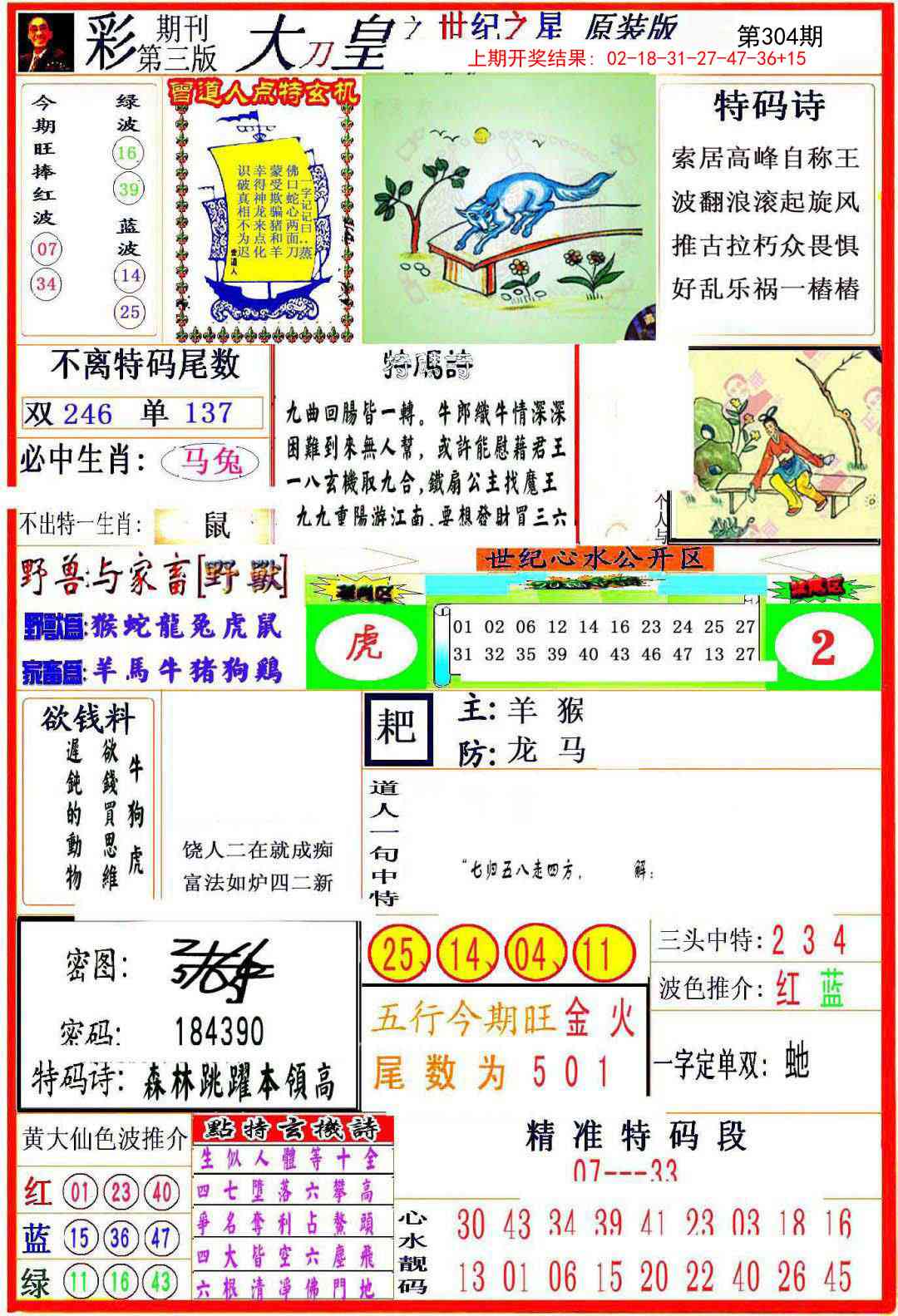 304期大刀皇之(世纪之星)[图]