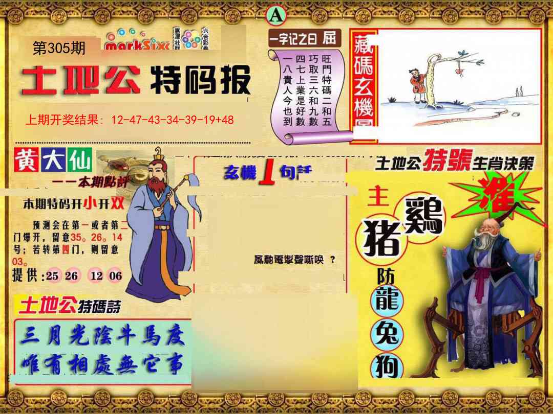 305期土地公特码报A[图]