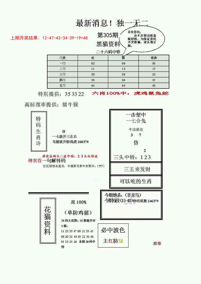 305期独一无二(正)[图]